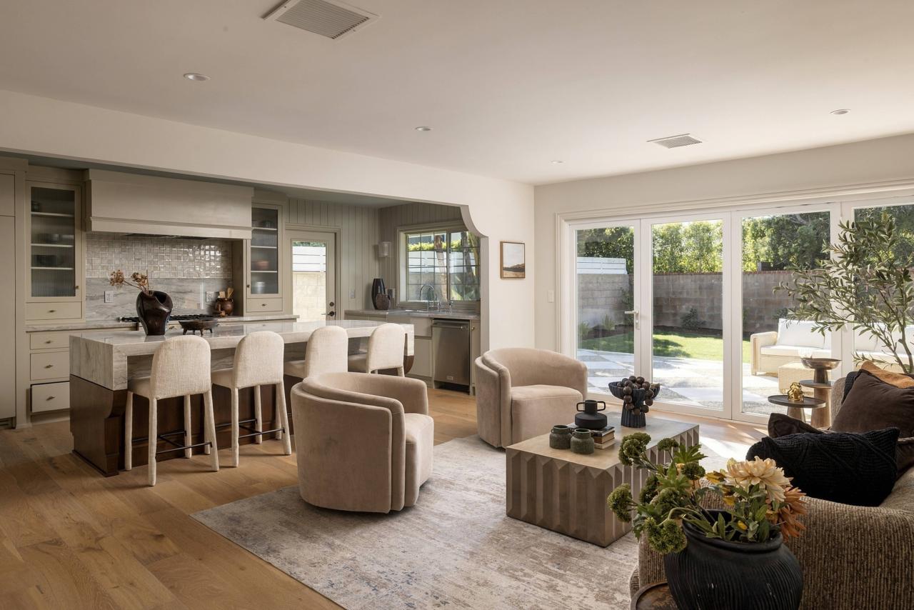 Kitchen and living